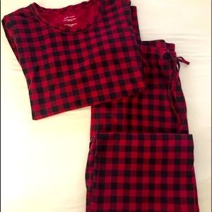 Pajamas J Jill Buffalo Plaid- Med. Soft 2Piece - lots of wear left - excellent!